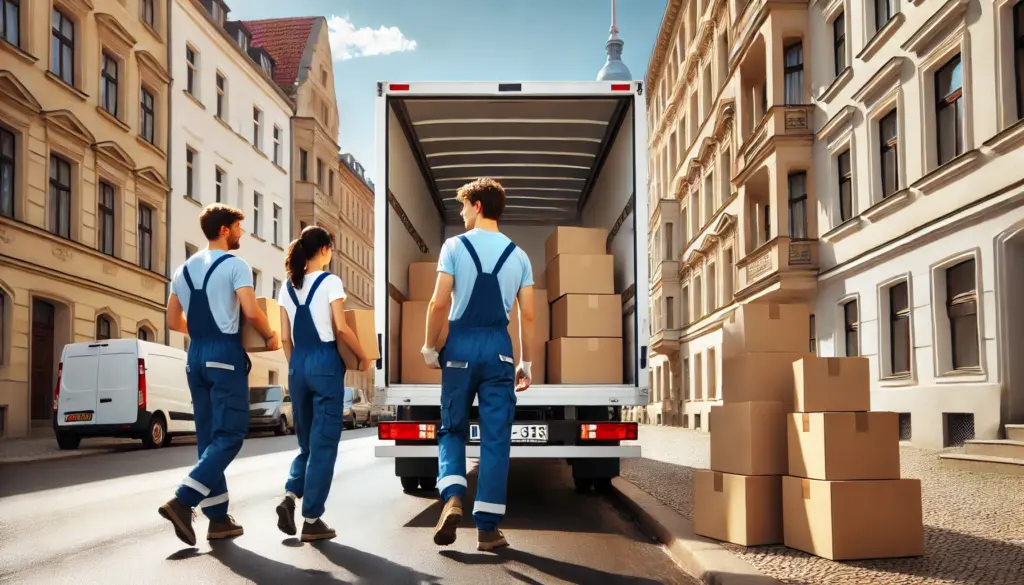 umzugstudentenmainz beladen lkw