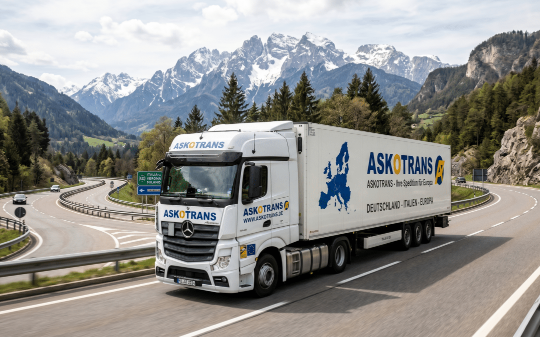 Askotrans professional moving truck loaded securely for a long-distance household relocation across Germany