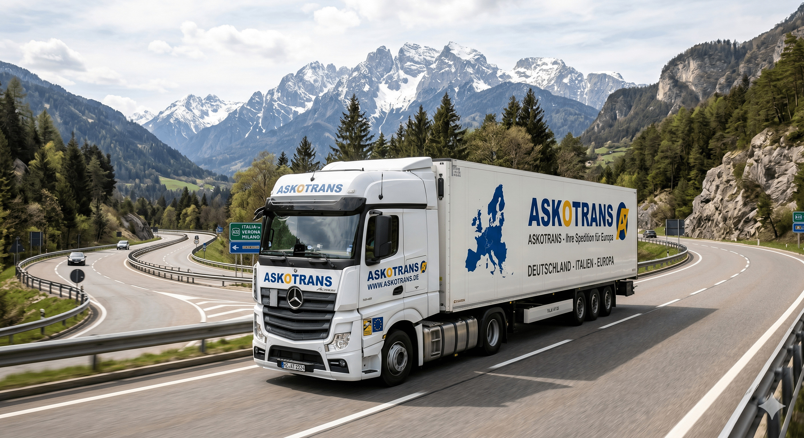 Askotrans professional moving truck loaded securely for a long-distance household relocation across Germany