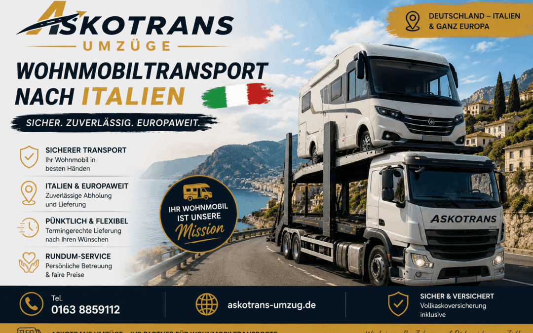 Umzug Spanien mit Wohnmobil